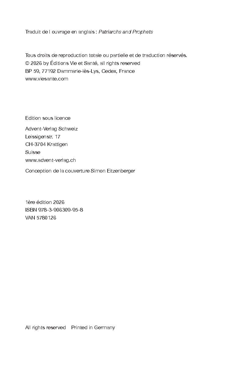 Advent-Verlag Schweiz-Wie alles begann, Missionsausg., Französisch AVS (Patriarches et prophètes)_2513025_6 Advent-Verlag Schweiz-Wie alles begann, Missionsausg., Französisch AVS (Patriarches et prophètes)_2513025_
