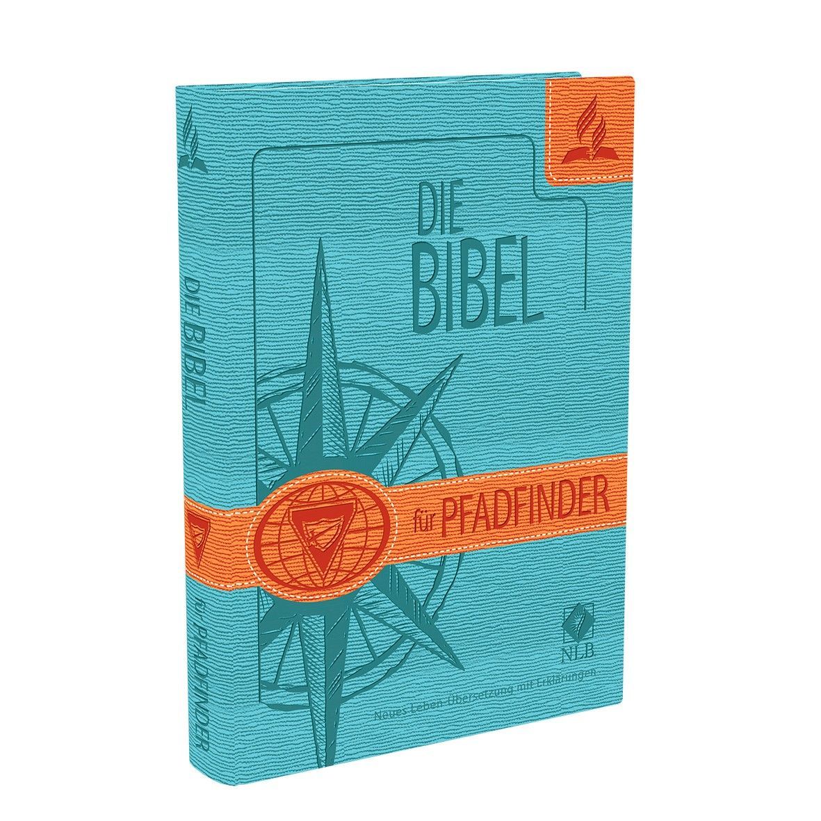 Advent-Verlag GmbH-Bibel, Neues Leben, Pfadfinder, Taschen, türkis-orange_2921801_1 Advent-Verlag GmbH-Bibel, Neues Leben, Pfadfinder, Taschen, türkis-orange_2921801_