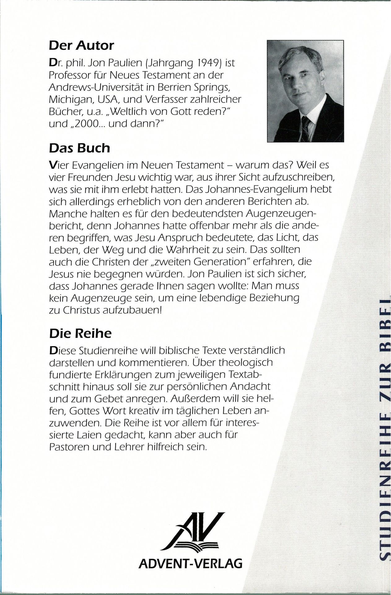 Advent-Verlag GmbH-Das Johannes-Evangelium_2420059_