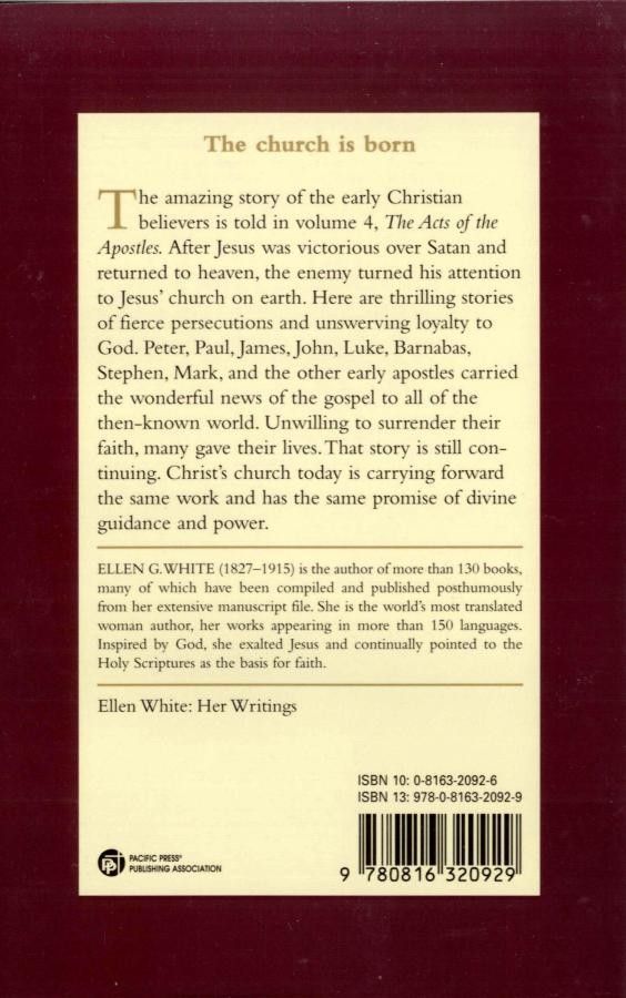 Pacific Press Publishing Association-Gute Nachricht für alle, Softcover, Englisch (The Acts of the Apostles)_2540536_