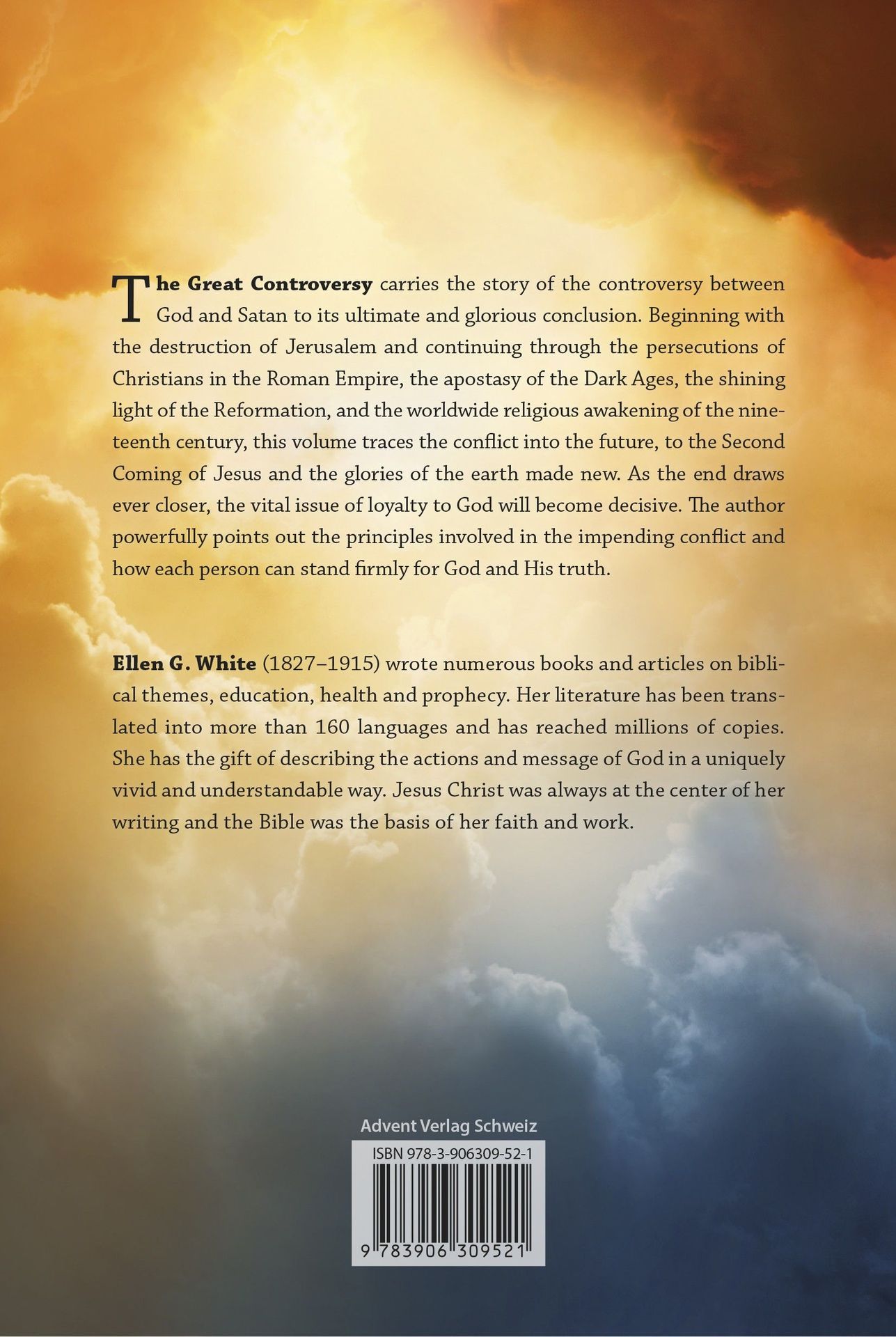 Advent-Verlag Schweiz-Vom Schatten zum Licht, Missionsausg. Englisch AVS (The Great Controversy)_2512116_
