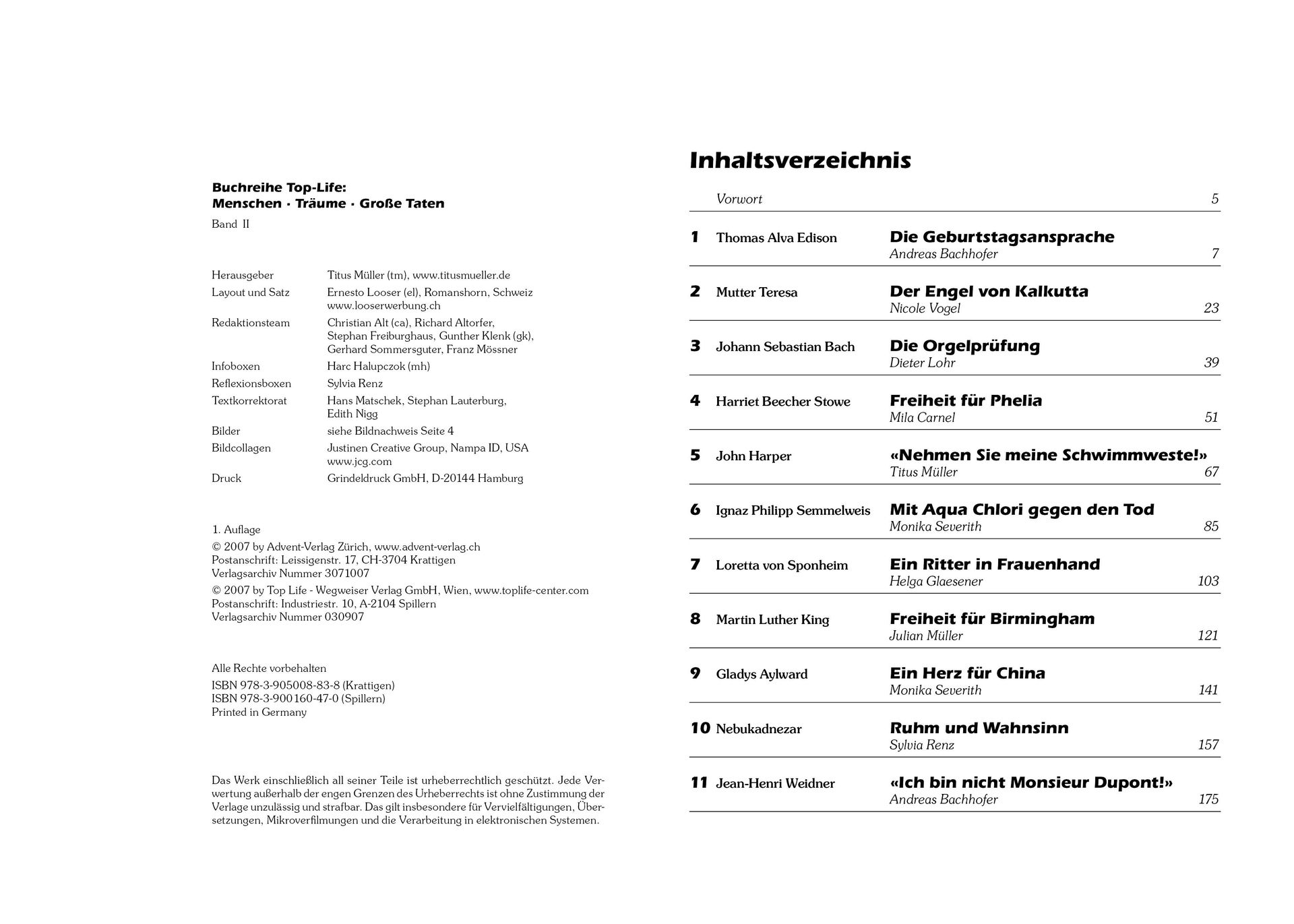 Advent-Verlag Schweiz-Menschen - Träume - Grosse Taten, Band 2_2210278_