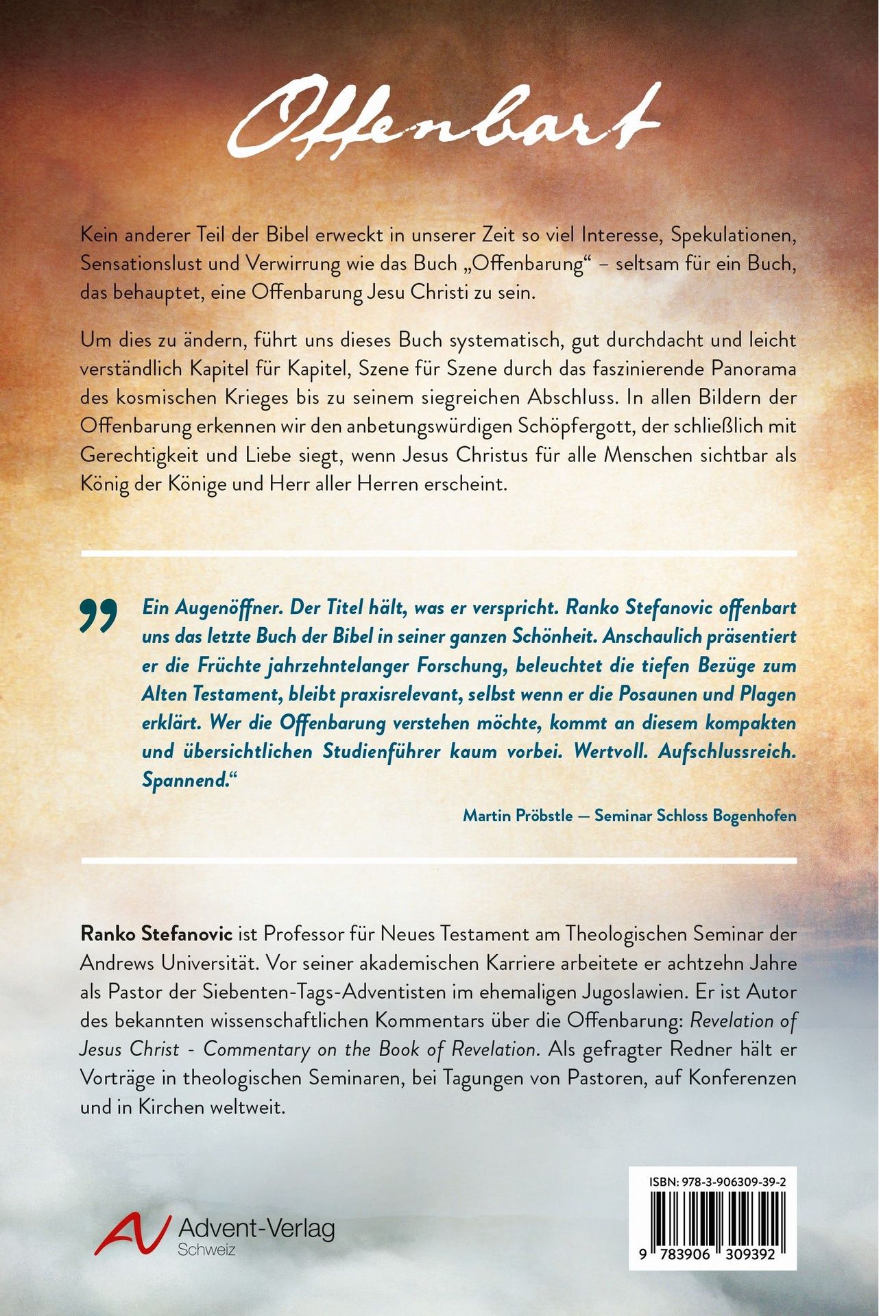 Advent-Verlag Schweiz-Offenbart, Das letzte Buch der Bibel_2411739_