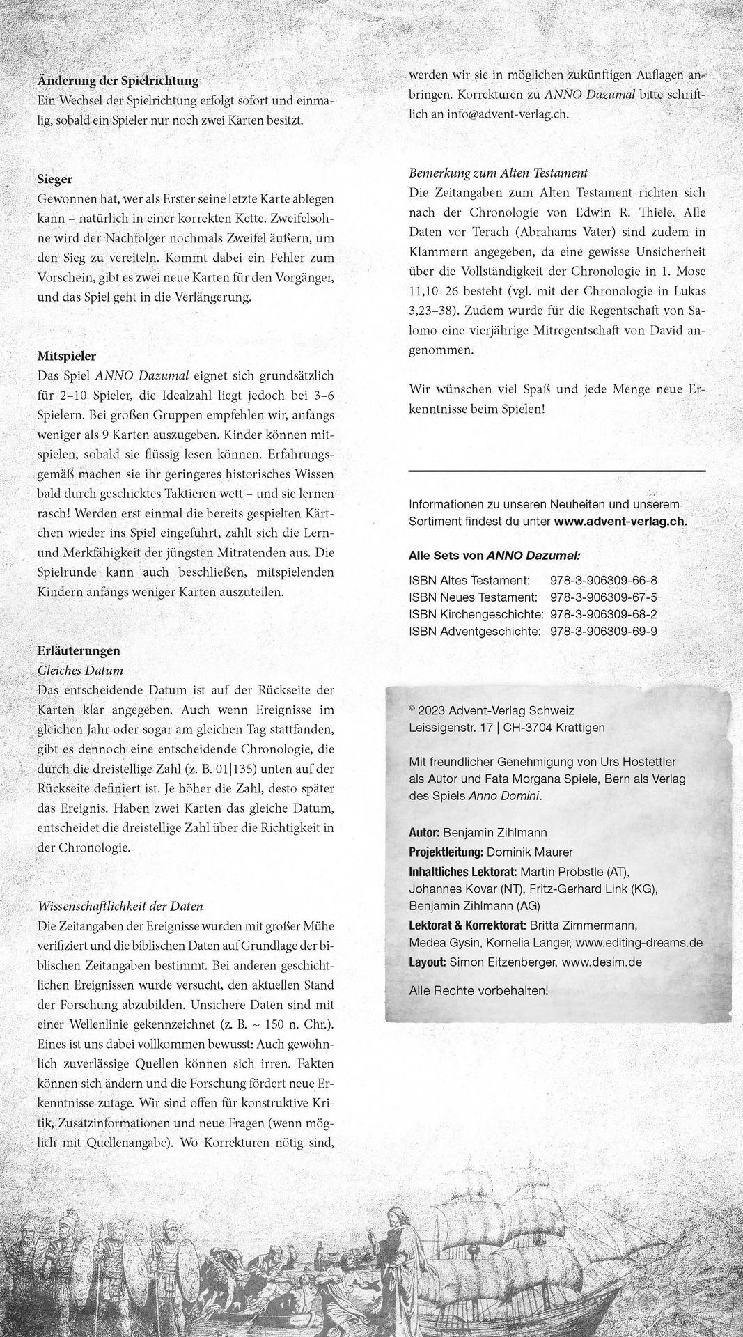 Advent-Verlag Schweiz-ANNO Dazumal, Set 4 Adventgeschichte_3612350_