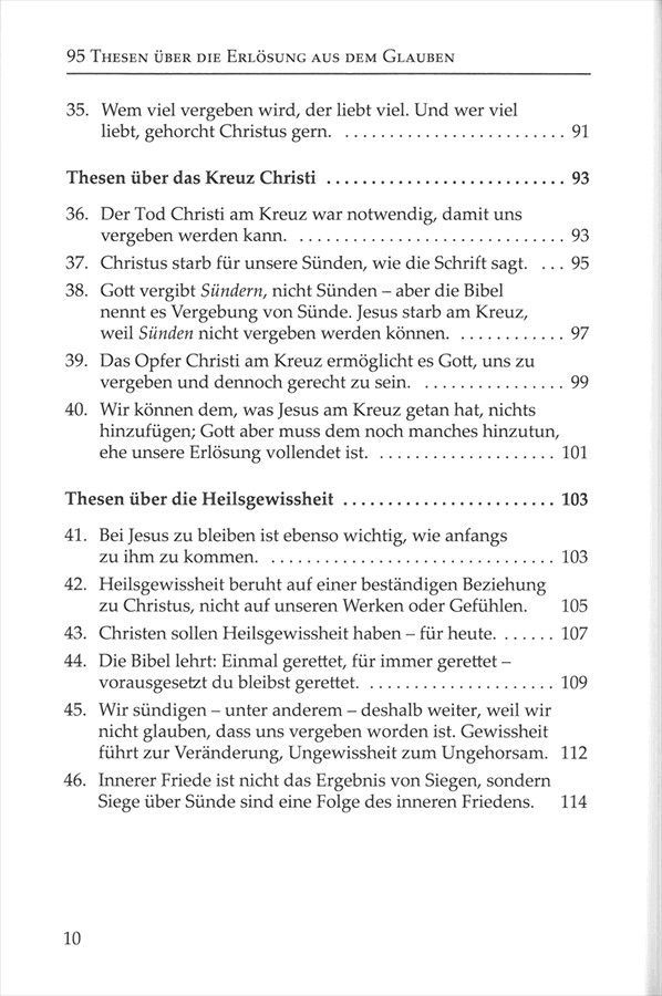 Advent-Verlag GmbH-95 Thesen über die Erlösung aus dem Glauben_2420009_