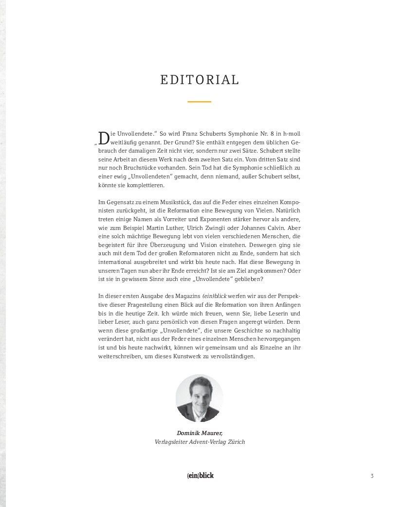 Advent-Verlag Schweiz-(ein)blick: Die Unvollendete, Reformationsmagazin_1410989_4 Advent-Verlag Schweiz-(ein)blick: Die Unvollendete, Reformationsmagazin_1410989_