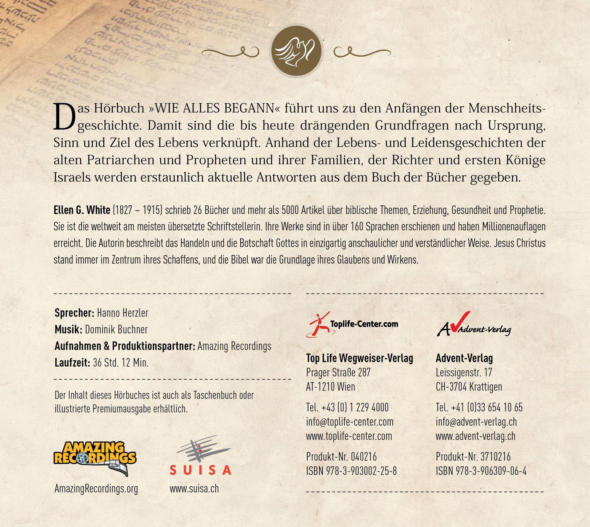 Advent-Verlag Schweiz-HB: Wie alles begann (2 MP3-CDs)_3610512_3 Advent-Verlag Schweiz-HB: Wie alles begann (2 MP3-CDs)_3610512_