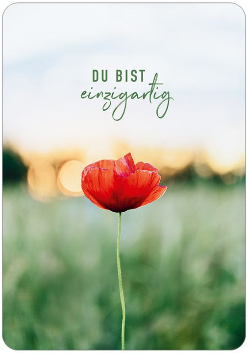 Du bist einzigaratig