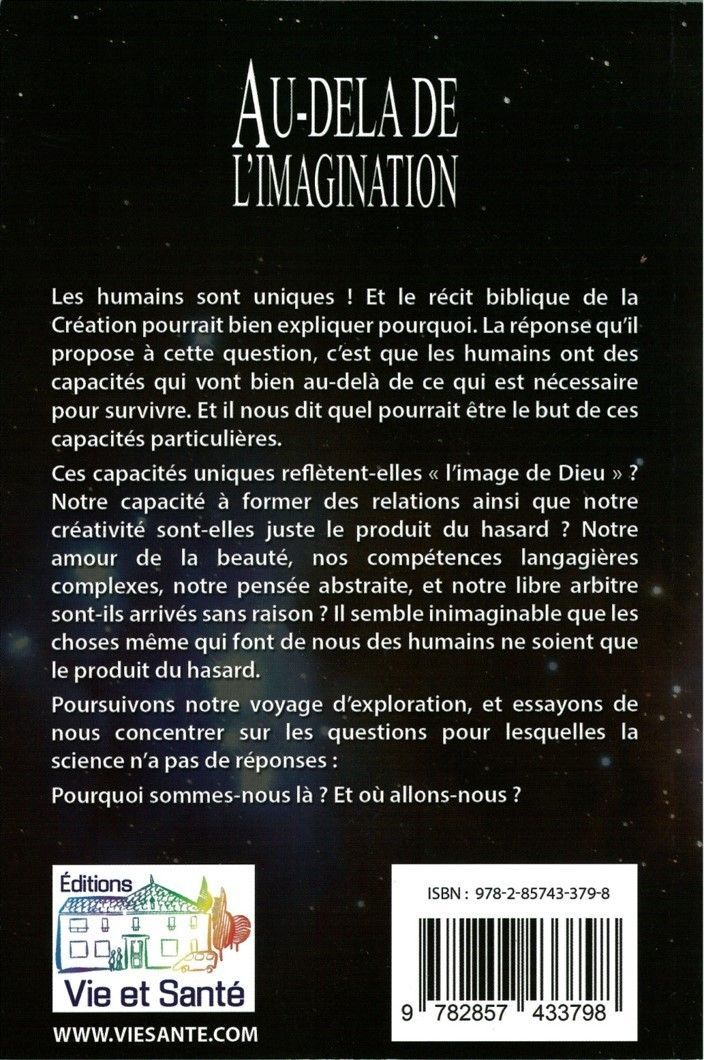 Editions Vie et Santé-unfassbar, Französisch (Au-delà de l'imagination)_2540573_2 Editions Vie et Santé-unfassbar, Französisch (Au-delà de l'imagination)_2540573_