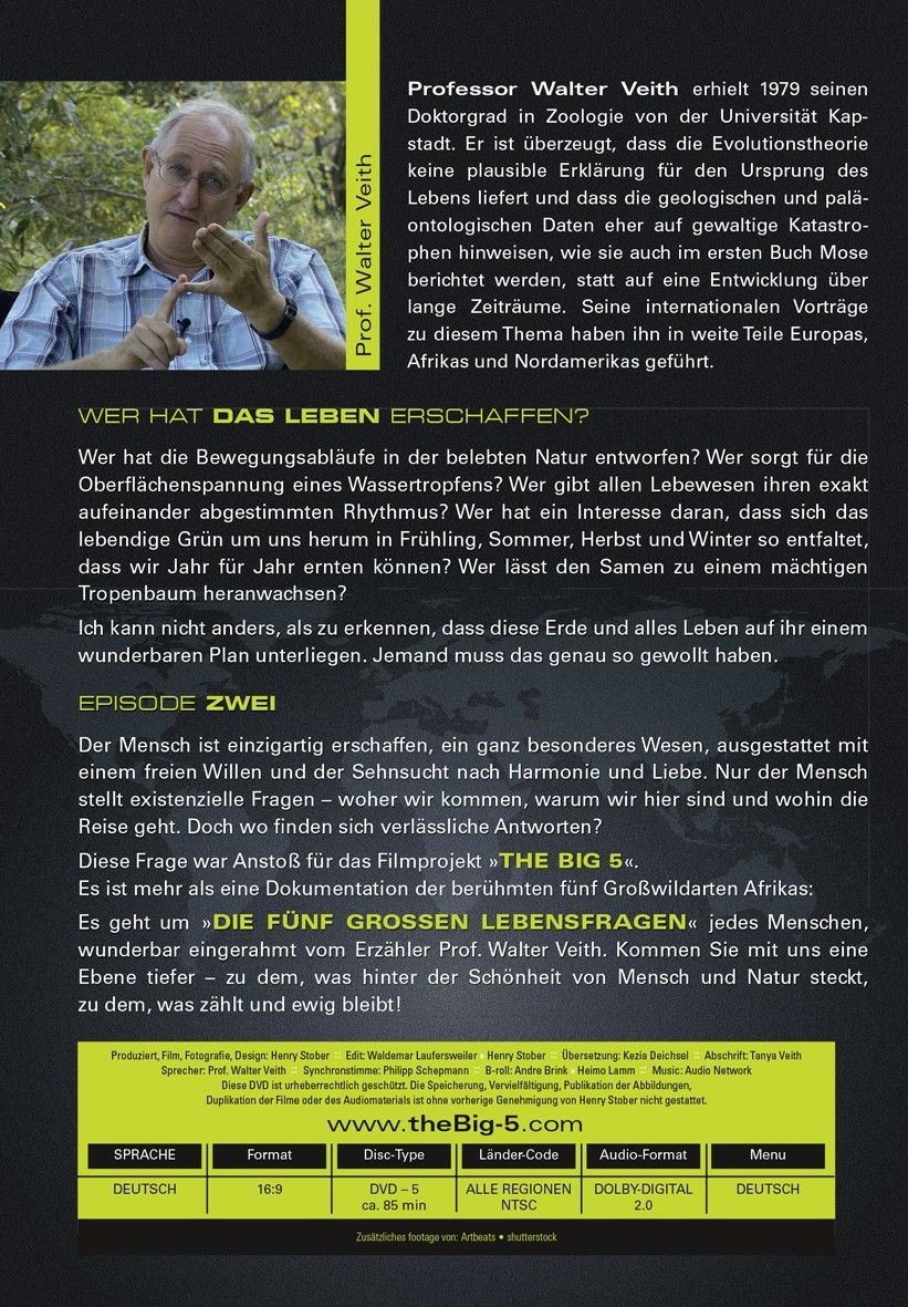 DVD: Die fünf grossen Lebensfragen/The Big 5_3641076_2 DVD: Die fünf grossen Lebensfragen/The Big 5_3641076_