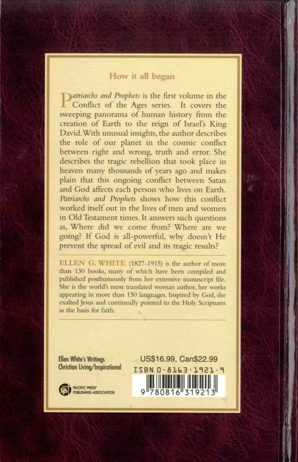 Pacific Press Publishing Association-Wie alles begann, Hardcover, Englisch (Patriarchs and Prophets)_2540539_2 Pacific Press Publishing Association-Wie alles begann, Hardcover, Englisch (Patriarchs and Prophets)_2540539_