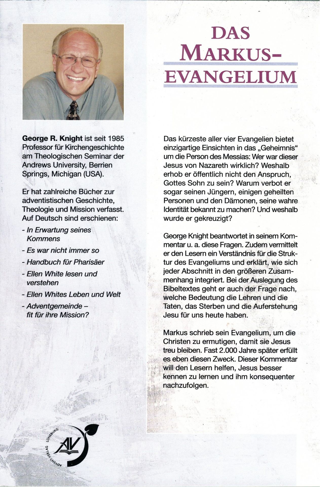 Advent-Verlag GmbH-Das Markus-Evangelium_2420061_2 Advent-Verlag GmbH-Das Markus-Evangelium_2420061_