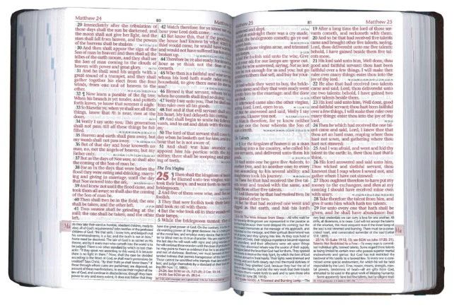 Oklahoma Academy Publishing-Bibel, Englisch, Mission Study Bible, KJV, Softleder blau-grau (Sapphire)_2541623_