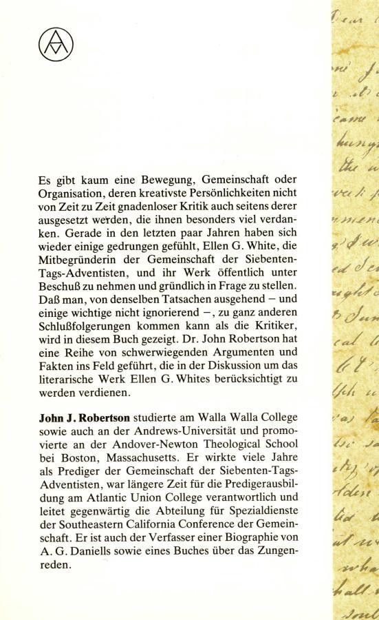 Advent-Verlag Schweiz-Einige Klarstellungen über EGW und ihr Werk_2410125_