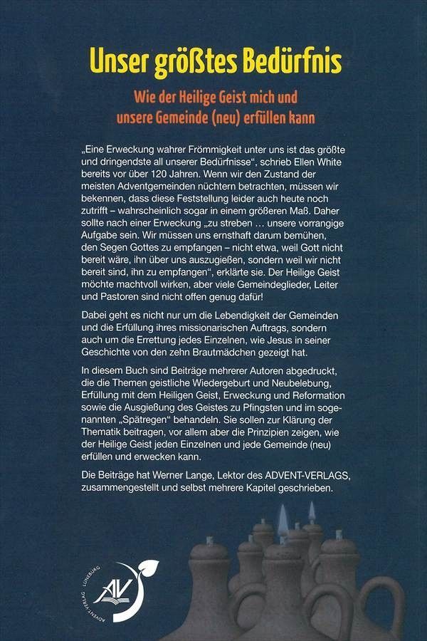 Advent-Verlag GmbH-Unser grösstes Bedürfnis_2420358_