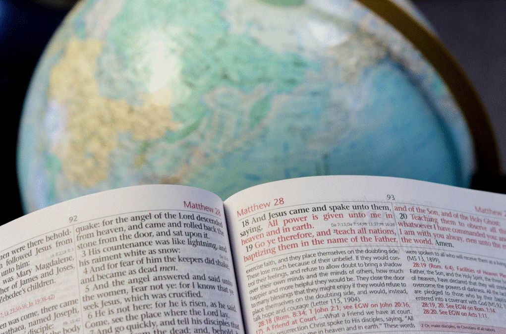 Oklahoma Academy Publishing-Bibel, Englisch, Mission Study Bible, KJV, Softleder blau-grau (Sapphire)_2541623_